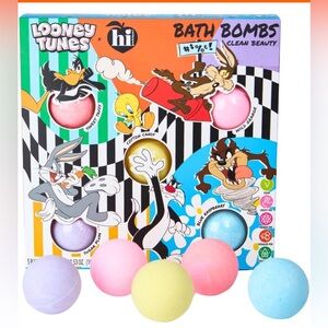 Looney Tunes x Hi Peach Layne, 5 Count Bath Bomb Set